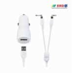 CAR Charger with Micro USB ERD CC-21 , 5V-2AMP (White) - Image 2