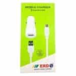 CAR Charger with Micro USB ERD CC-21 , 5V-2AMP (White) - Image 4