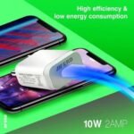 ERD TC-21 5V-2Amp Mobile Charger Adapter with Fast Charging Technology | Compatible with Headphones, MP3 Players, Tablets, Game Consoles, Cameras, Speakers, GPS, Cellular Phones, Smartwatches - Image 6