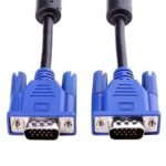 Male to Male VGA Cable 1 Meter, Support PC/Monitor/LCD/LED, Plasma, Projector, TFT, Blue