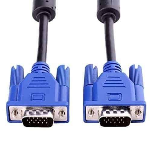 Male to Male VGA Cable 1 Meter, Support PC/Monitor/LCD/LED, Plasma, Projector, TFT, Blue