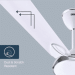 USHA Super Striker 1200mm Decorative Ceiling Fan | High-Speed, Energy Saving | Scratch & Dust Resistant | 100% Copper Motor (Pearl White) - Image 4
