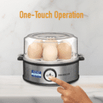 KENT Instant Electric Egg Boiler (360-Watt) | Boils up to 7 Eggs | 3 Boiling Modes with Automatic Power Off | Premium Stainless Steel Body & Heating Plate, Includes Poaching Tray - Image 2