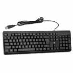 HP 125 Wired USB Standard Keyboard for Desktop, Laptop & PC | Spill-Resistant, Ergonomic Tilt Legs, Dedicated LED Indicators | Plug & Play (Black)
